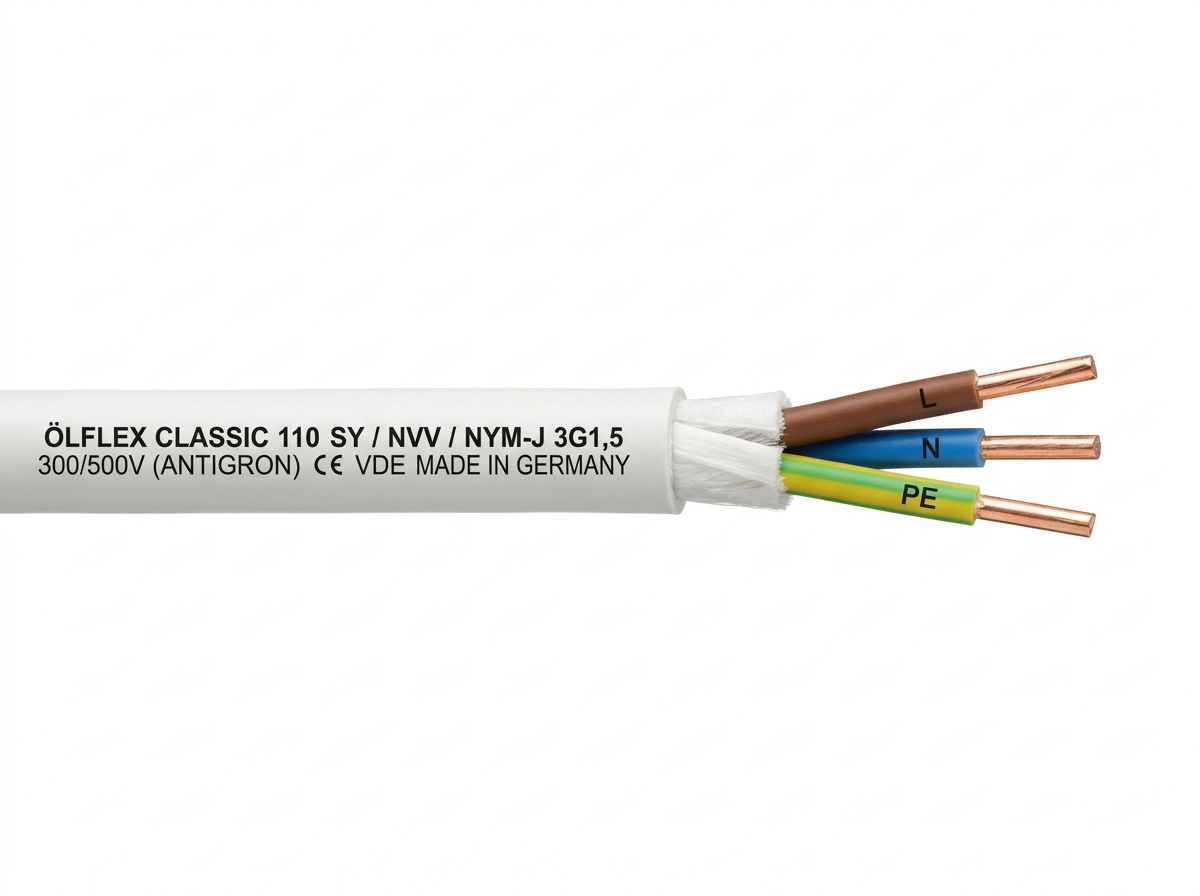 HES NVV (NYM) 3x2.5 mm² 300/500V PVC Kılıflı Antigron Tesisat Kablosu